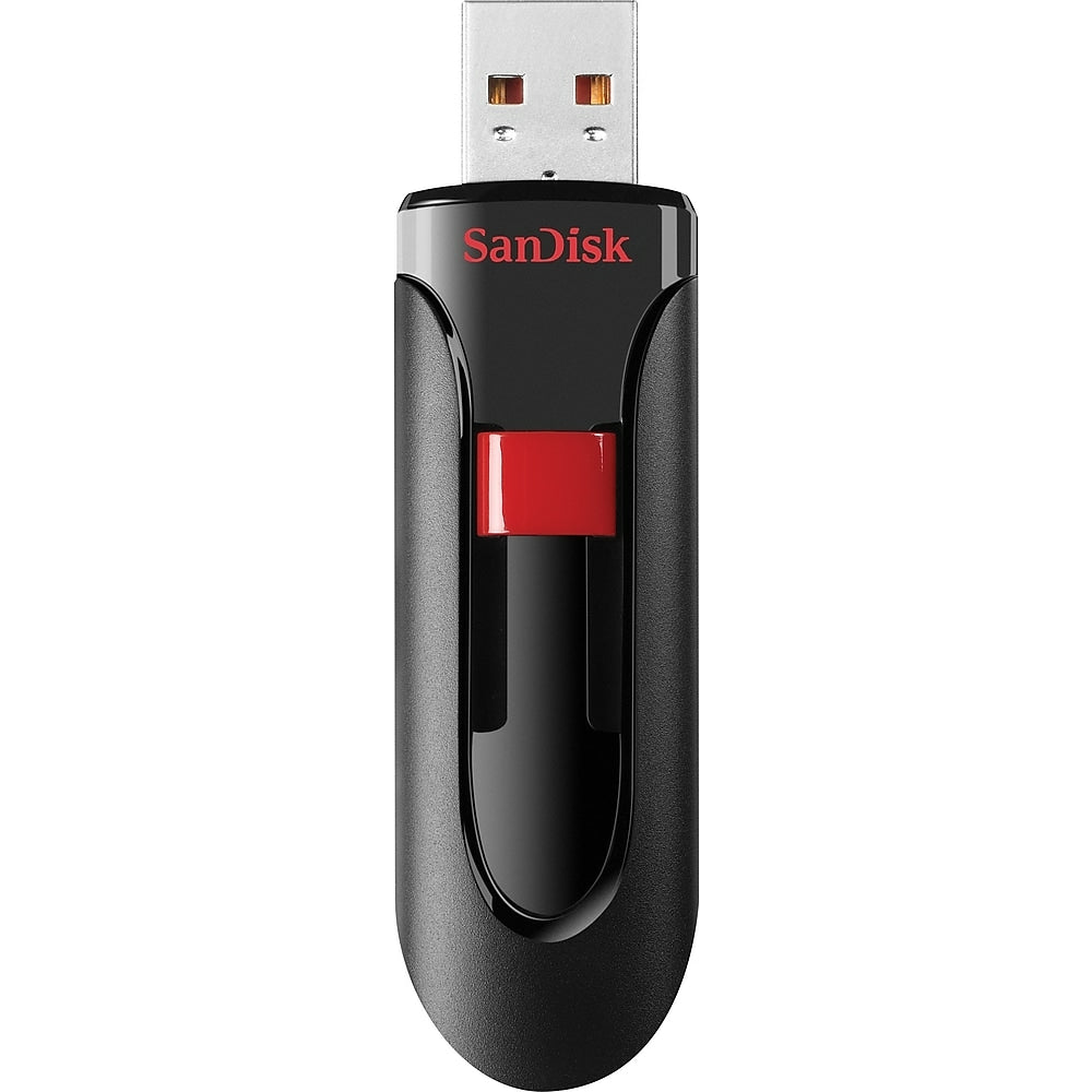 Image of SanDisk Cruzer Glide USB Flash Drive, 32GB, Black