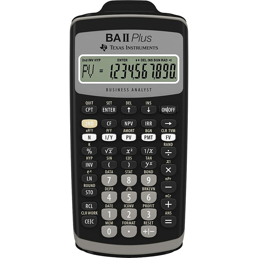 Image of Texas Instruments TI-BAII Plus Financial Calculator