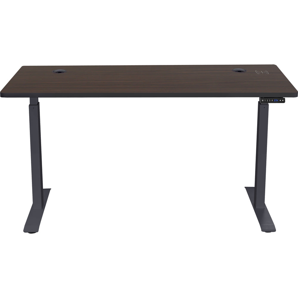 Image of Motionwise 60" Electric Height Adjustable Standing Desk - Walnut, Brown