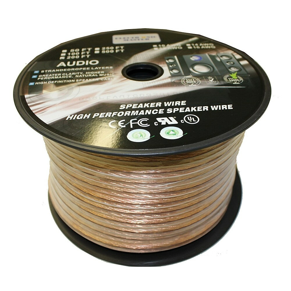 Image of Electronic Master 200' 2 Wire Speaker Cable with 10awg, 5.9" x 9.5" x 9.5", Copper