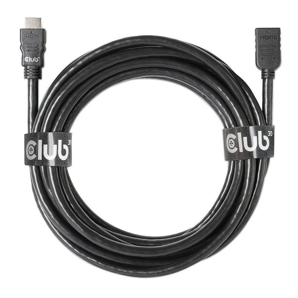 Image of Club 3D HDMI 2.0 Extension Cable - 5m, Black