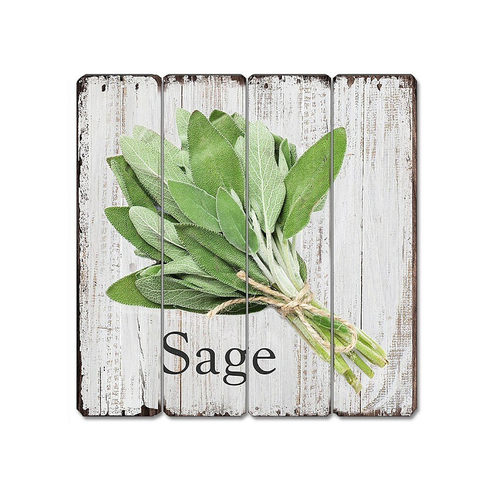 Image of Sign-A-Tology Sage Vintage Wooden Sign - 16" x 16"