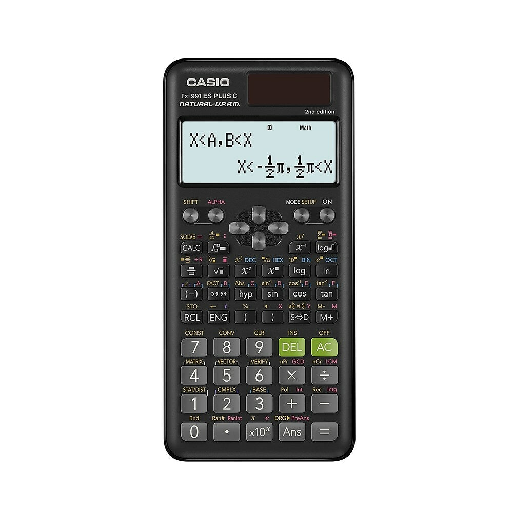 Image of Casio FX-991ESPLUS2 Natural Express Scientific Calculator - Black