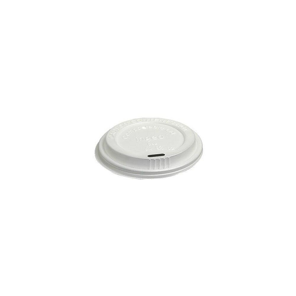 Image of Eco Guardian Compostable Lid for 8 oz Cups, 1000 Pack (EG-P-CPLA-K08-LID)