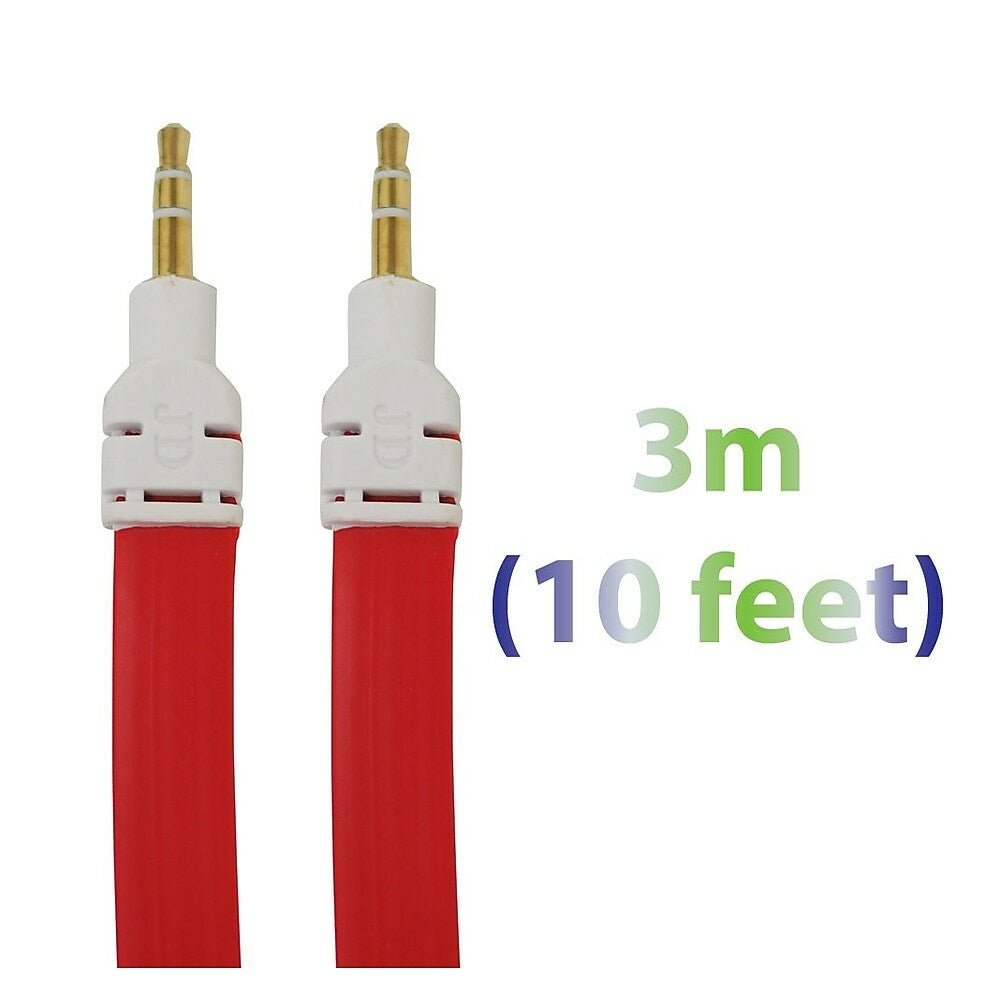 Image of Exian Aux Flat Cable, 3 Meter, Red