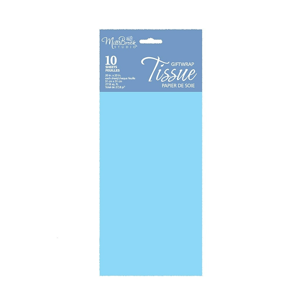 Image of Millbrook Studios Tissue, Light Blue, 10 Pack (93006)