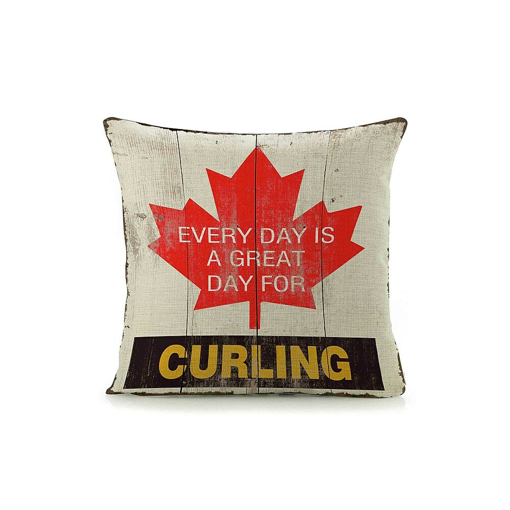 Image of Sign-A-Tology Great Day Curling Pillow - 18" x 18"