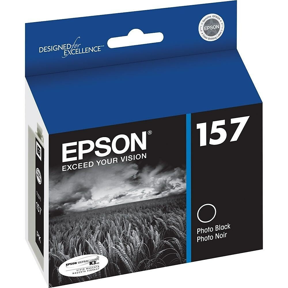 Image of Epson 157 Photo Black Ink Cartridge, (T157120)