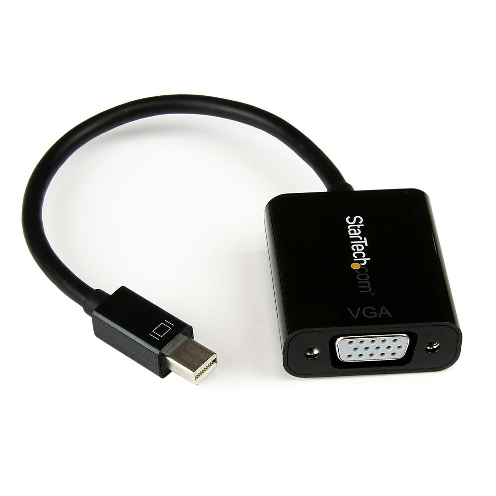 Image of StarTech Mini DisplayPort 1.2 to VGA Adapter Converter, Mini DP to VGA, 1920x1200, Black