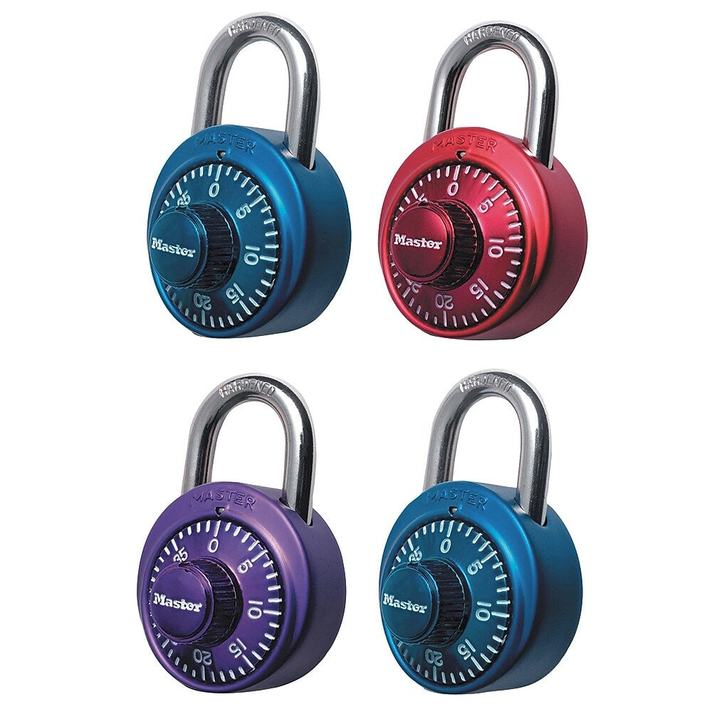 Image of Master Lock Anodized 3-Digit Combination Lock - Assorted Colours