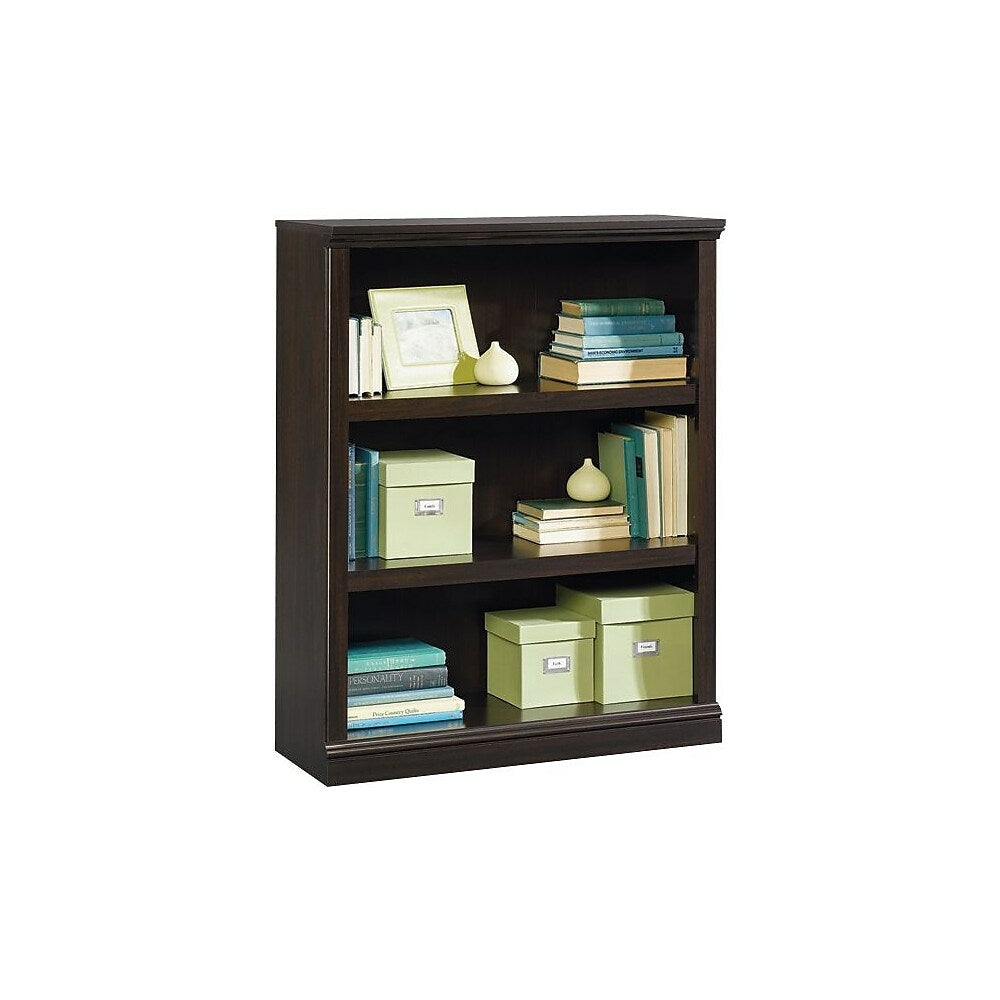Image of Sauder 3-Shelf Bookcase, Jamocha Wood