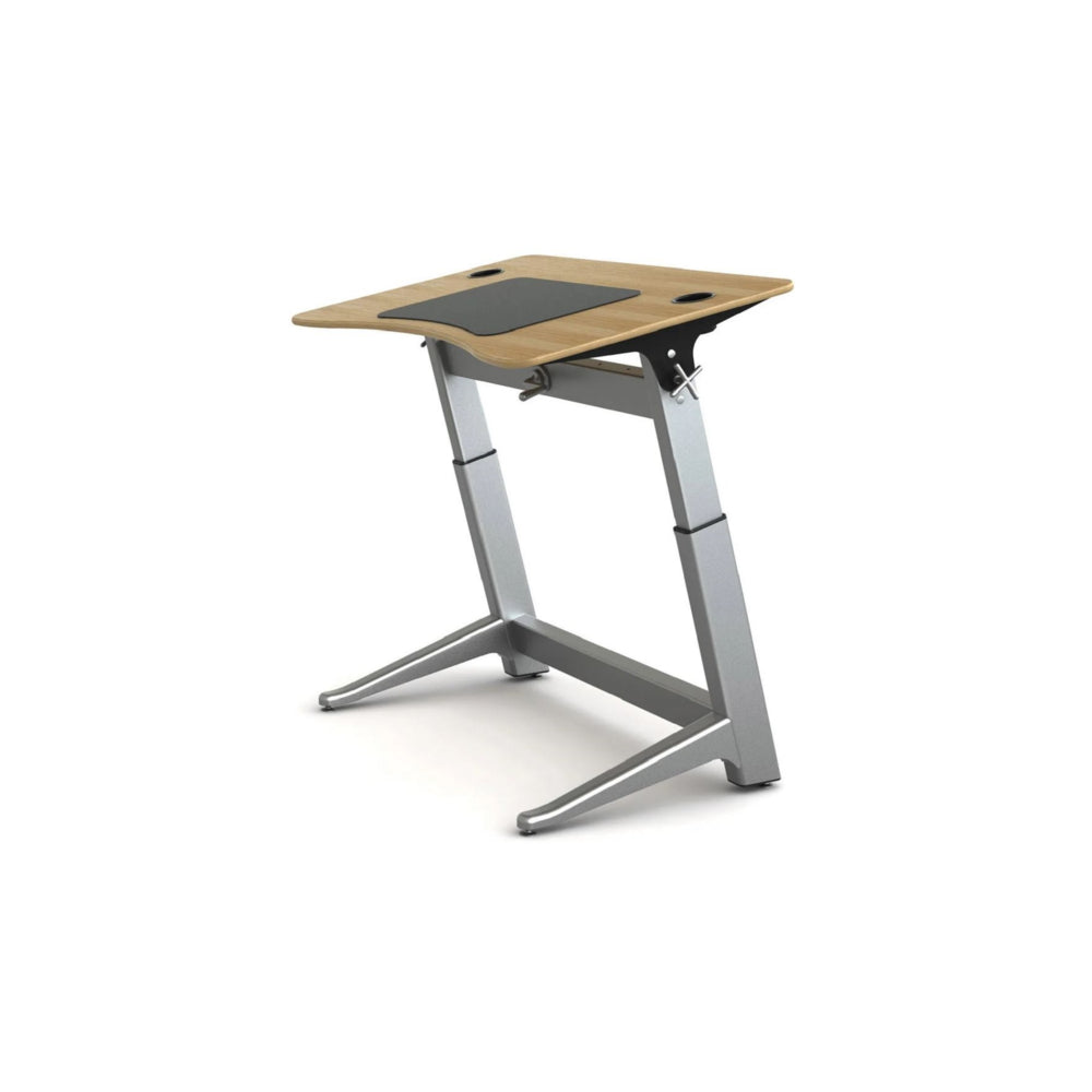 Image of Safco Focal Locus 4 Adjustable Standing Desk - White Oak - 30" W x 48" D, Multicolour