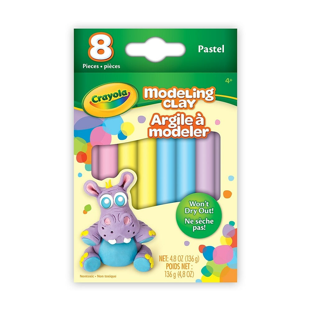 Image of Crayola Modelling Clay, Pastel, 8 Pack