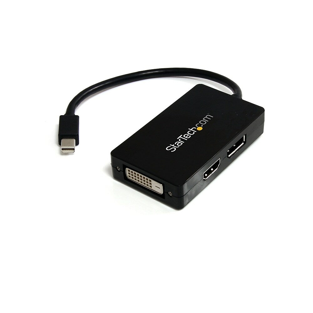 Image of StarTech Mini Display Port to Display Port/DVI/HDMI Adapter3-in-1 mDP Converter, Black