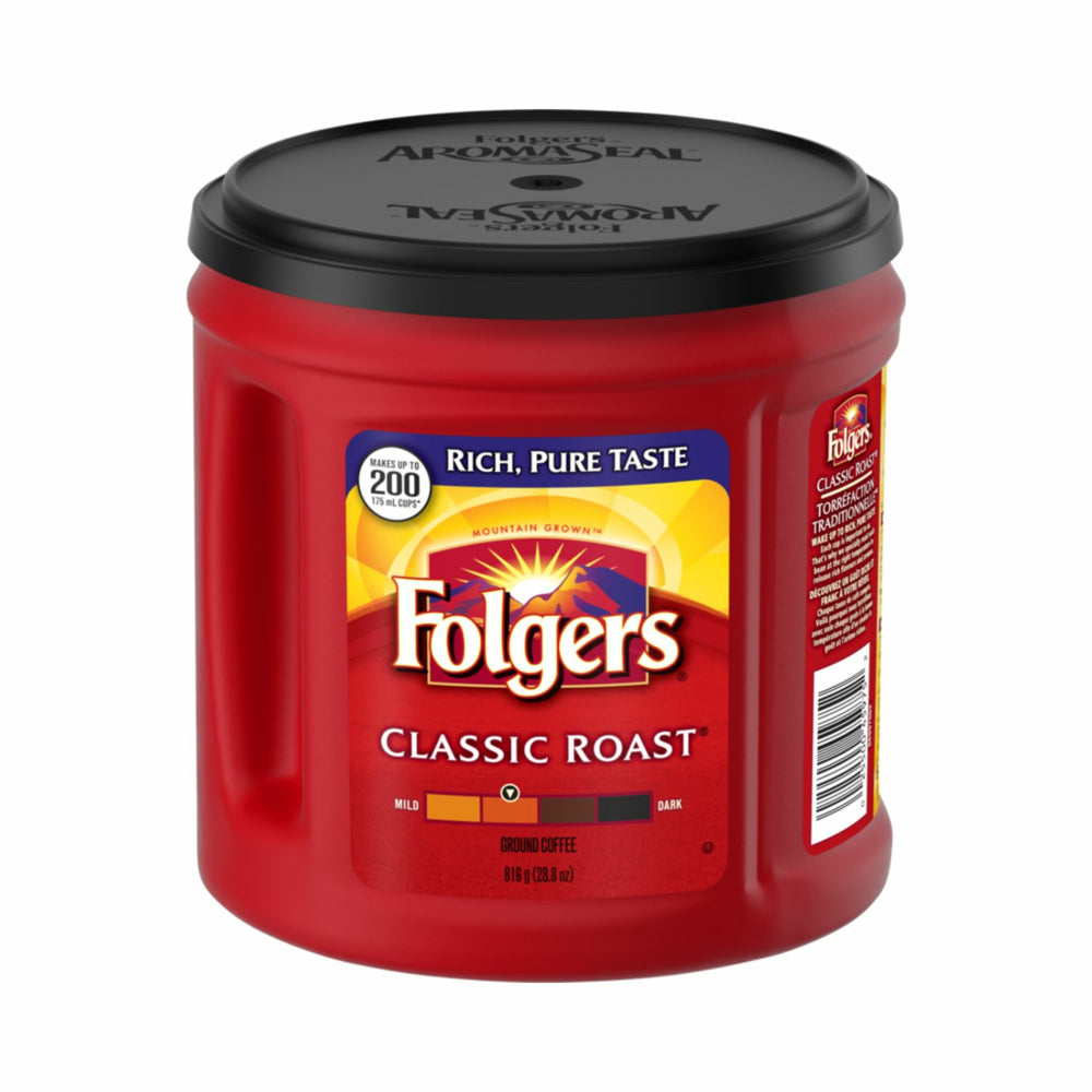 Image of Folgers Classic Roast Ground Coffee - 816g