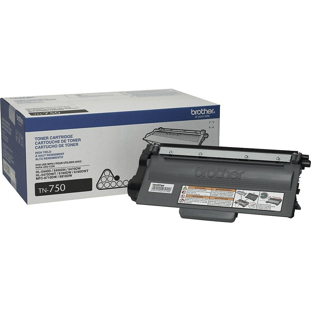 Image of Brother TN750 High-Yield Black Toner Cartridge