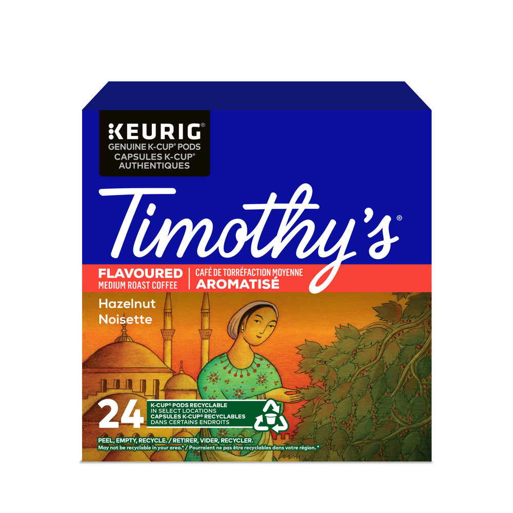 Image of Timothy's Hazelnut K-Cup Pods - 24 Pack