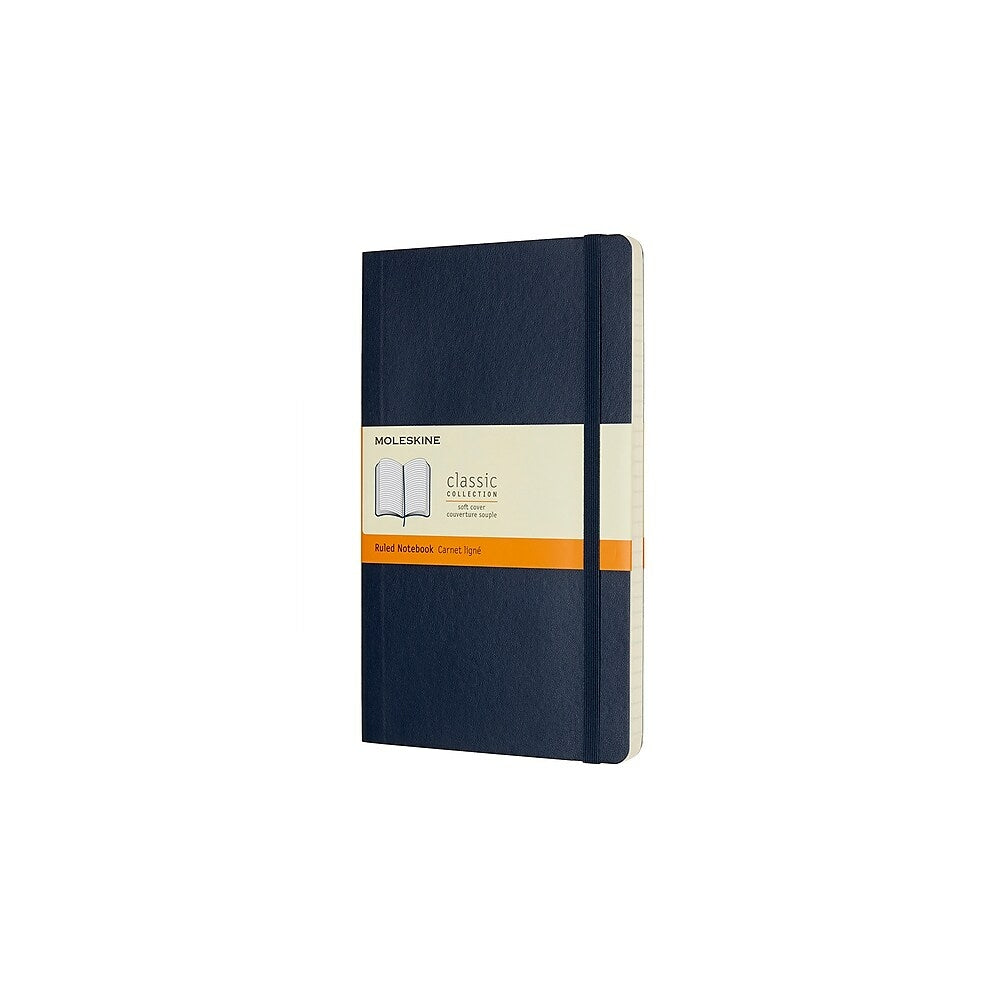 Image of Moleskine Notebook, Ruled, Large, Sapphire Blue, Soft Cover