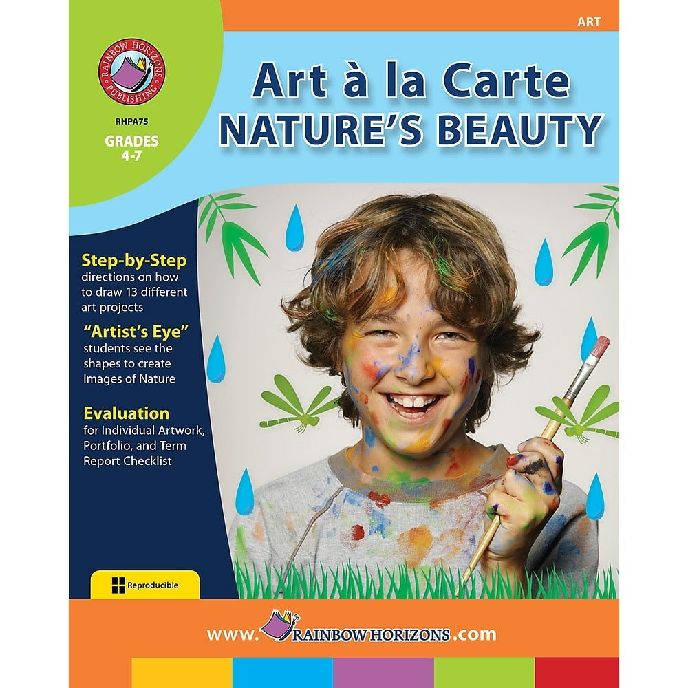 Image of eBook: Art A La Carte: Nature's Beauty - (PDF version - 1-User Download) - ISBN 978-1-55319-022-6 - Grade 4 - 7