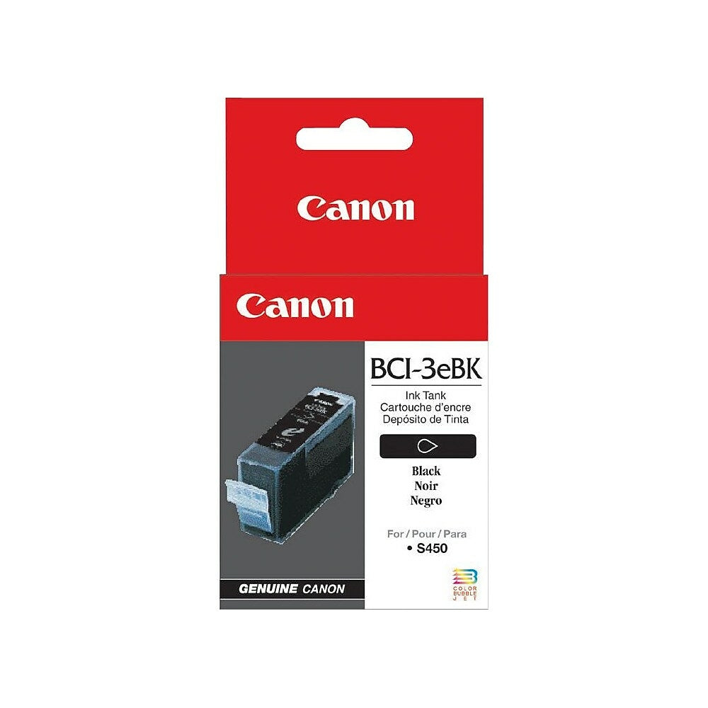 Image of Canon BCI-3eBk Original Ink Cartridge - 500 Pages - Black
