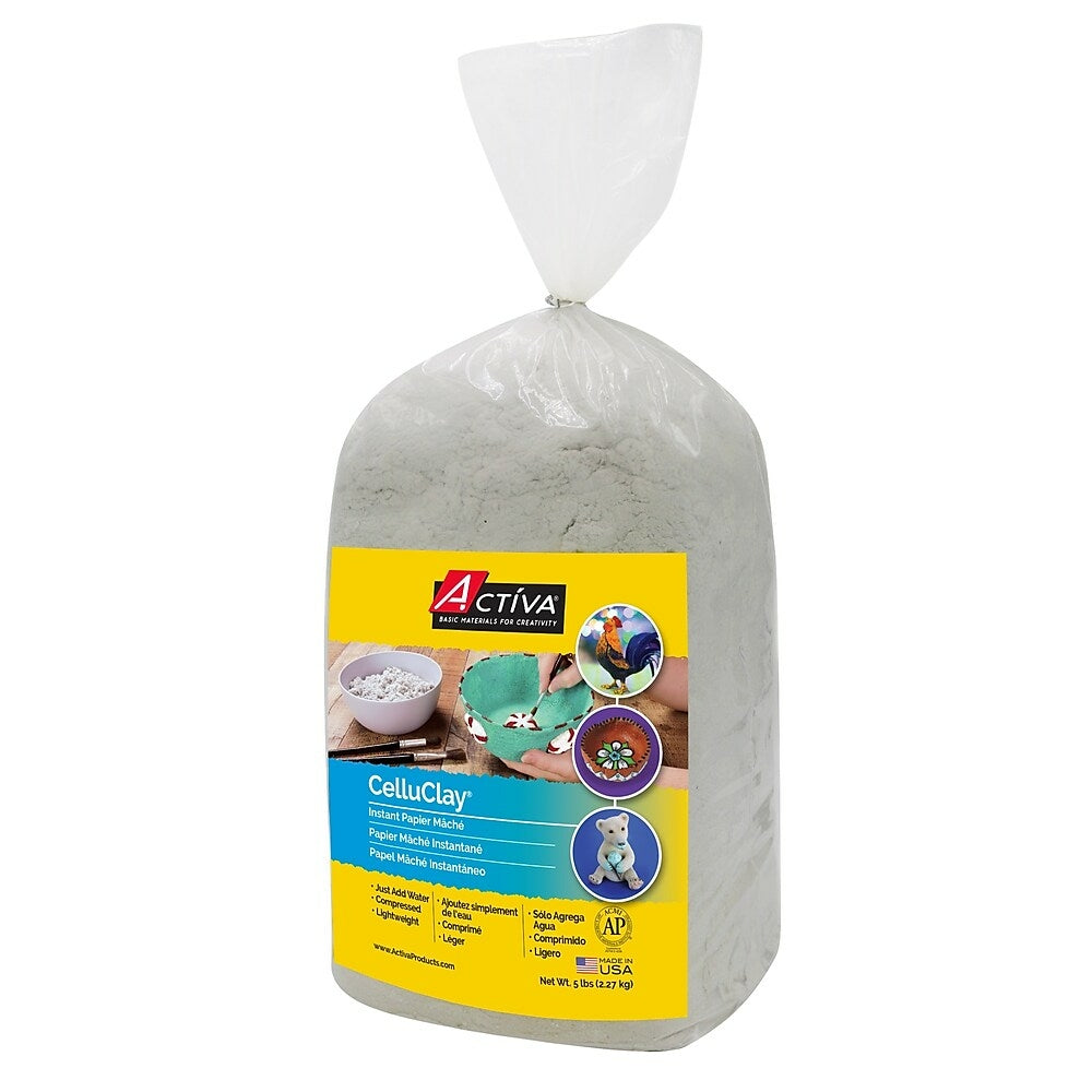 Image of Activa Celluclay Original Papier Mache, 5 lb, Grey