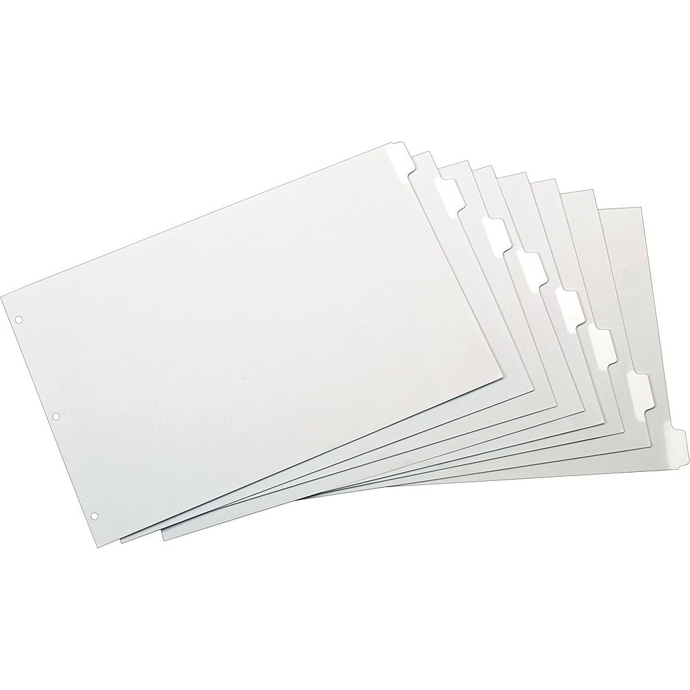 Image of Cardinal Erasable Dividers - 8 Tabs - White