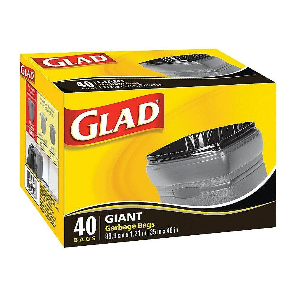 Image of Glad Giant Garbage Bags, 40 Bags Pack (80049-4), 40 Pack