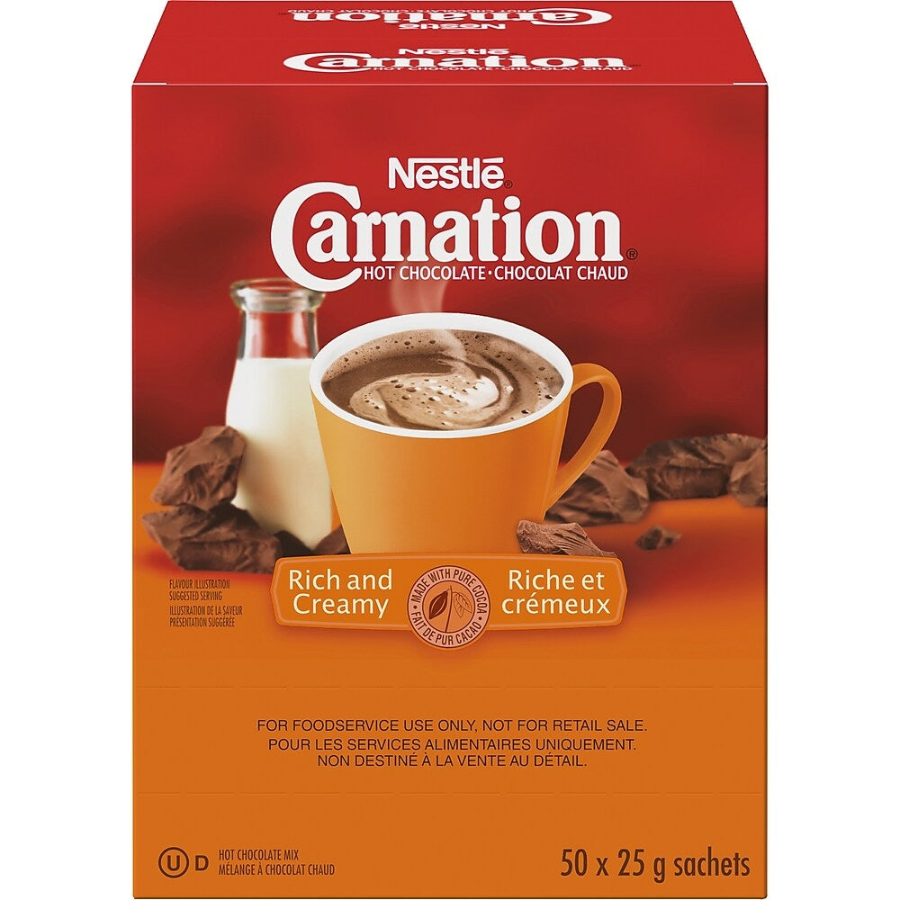 Image of Nestle Carnation Hot Chocolate, 25g, 50 Pack