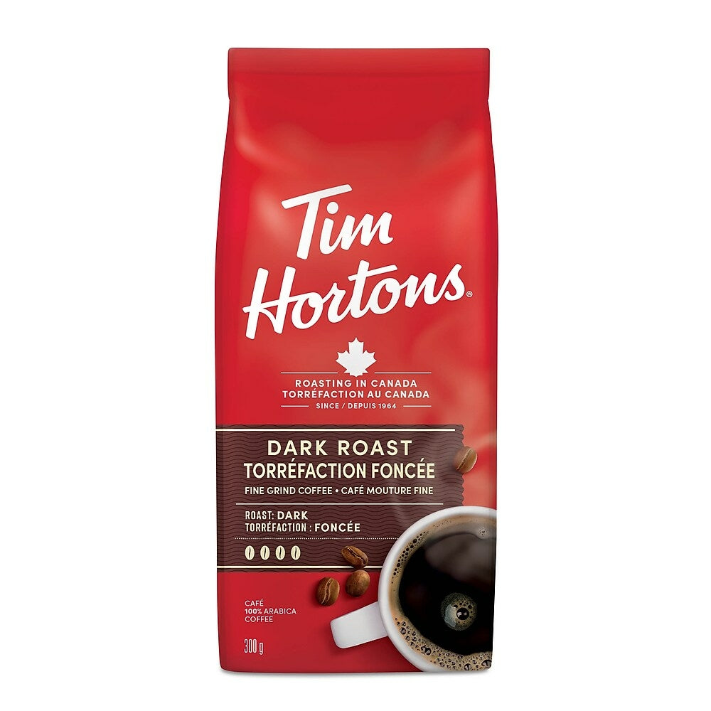 Image of Tim Hortons Dark Roast Ground Coffee - 300g