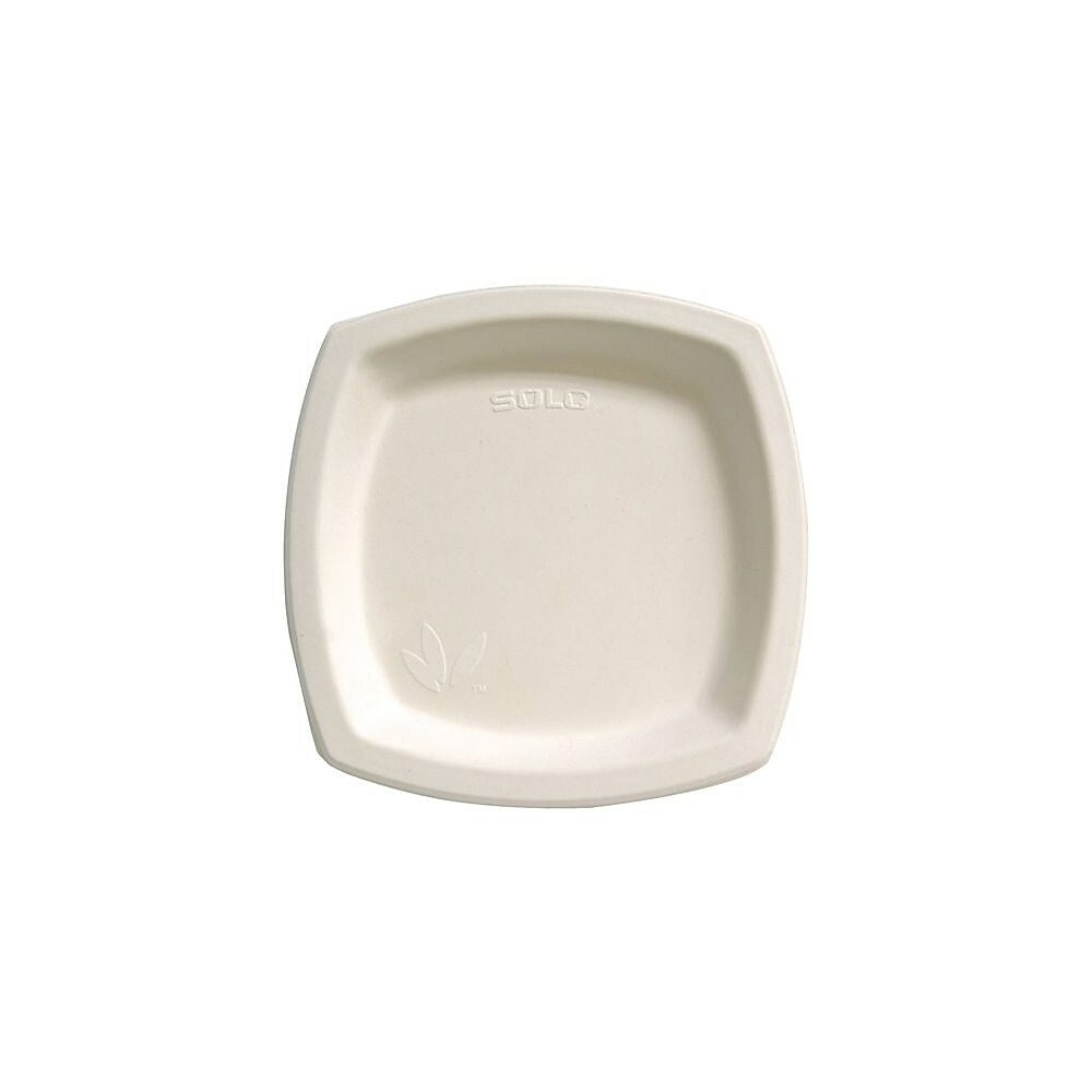 Image of Solo 8PSC-2050 Bare Sugarcane Plate, White, 500 Pack