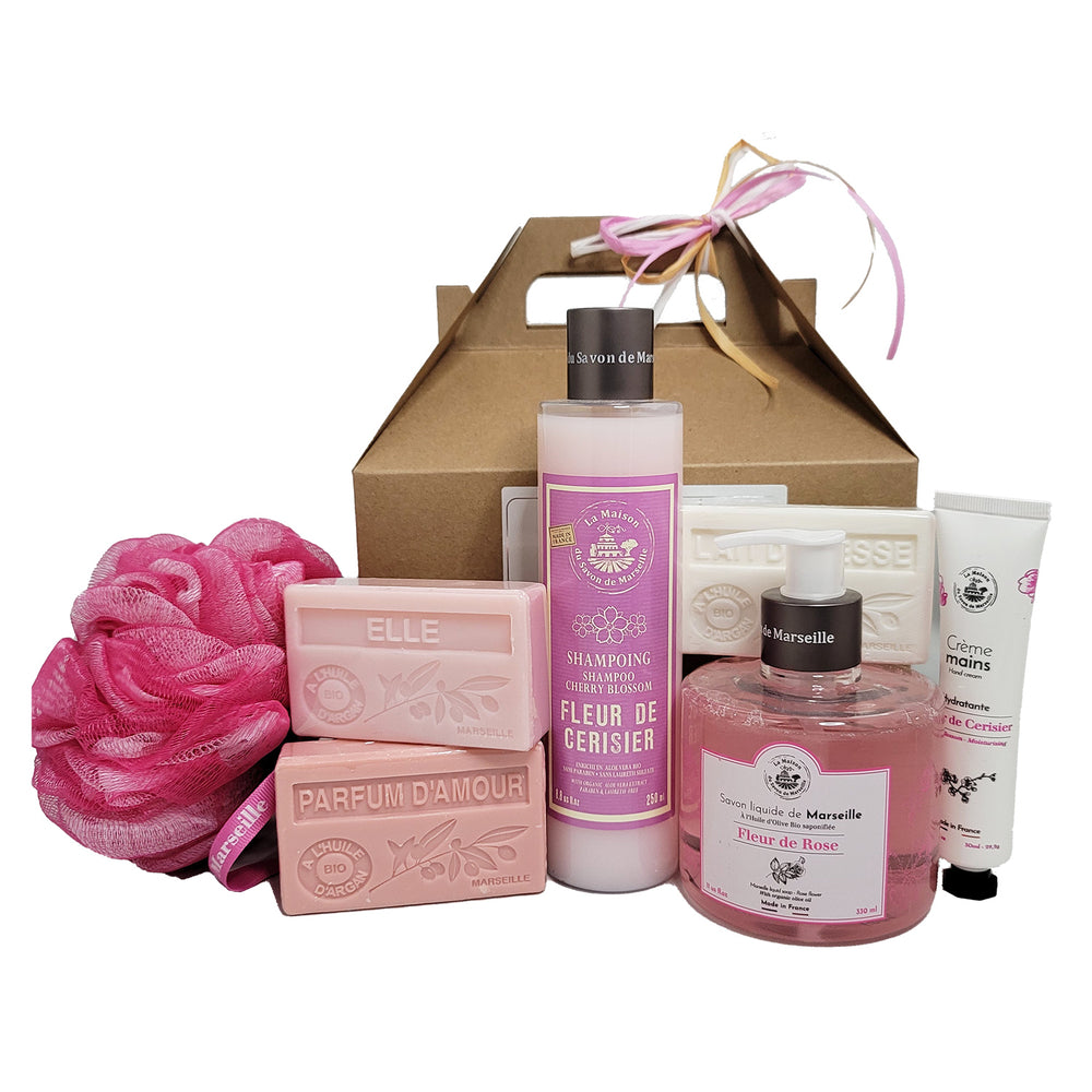 Image of Dolce & Gourmando Rose and Cherry Blossom Gift Box