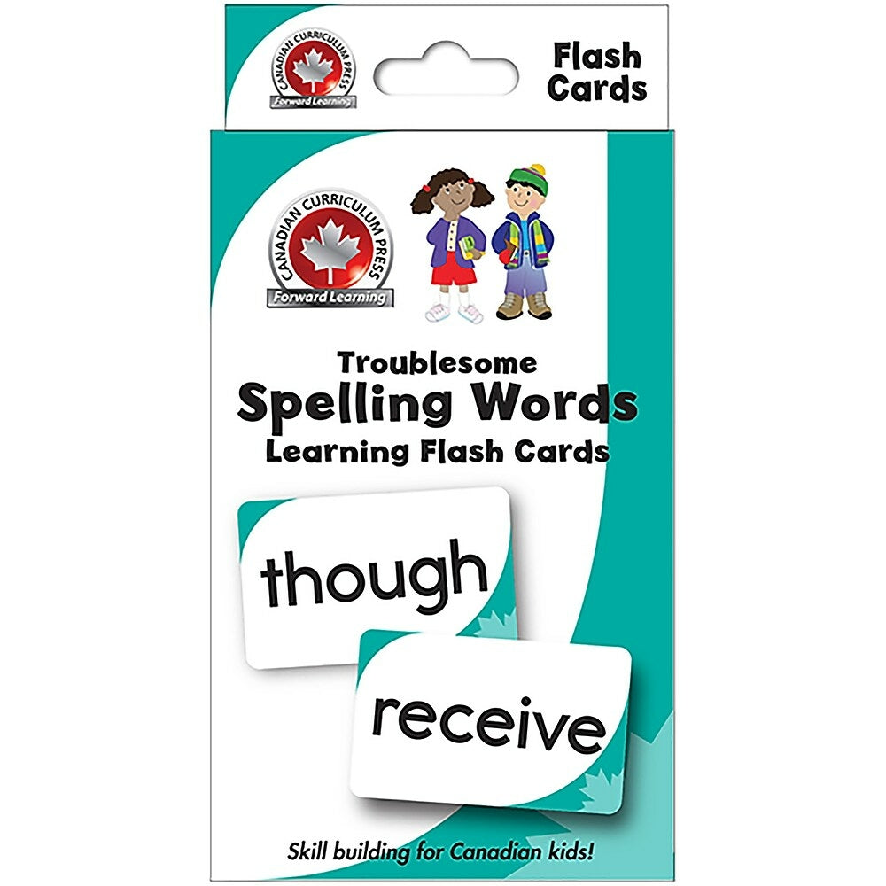 Image of Canadian Curriculum Press Troublesome Spelling Flash Cards
