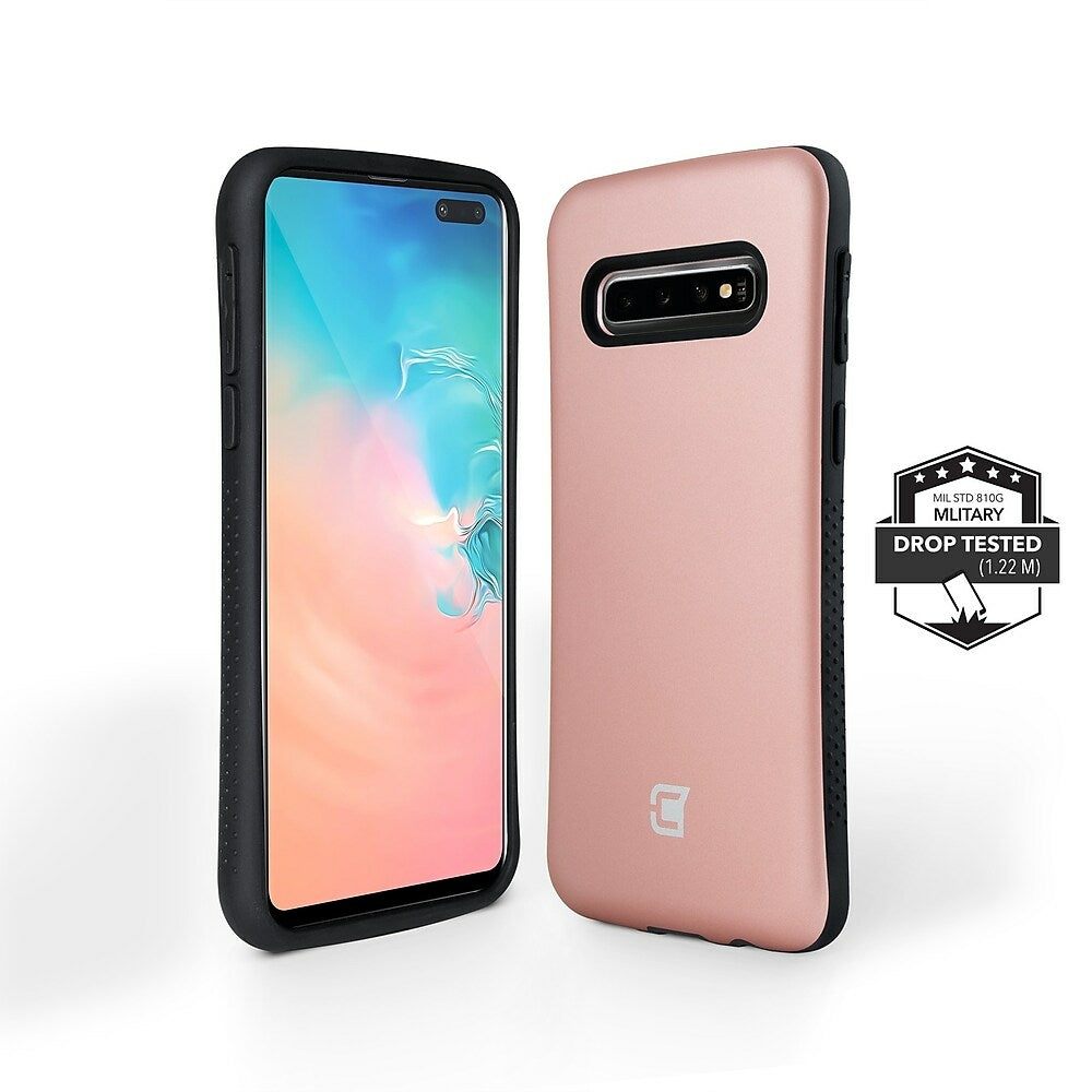 Image of Caseco Rugged Grip Armor Case for Samsung S10 - Rose Gold, Pink