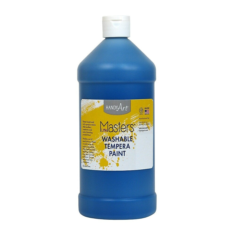 Image of Little Masters Non-toxic 32 oz. Washable Paint, Blue, 6 Pack