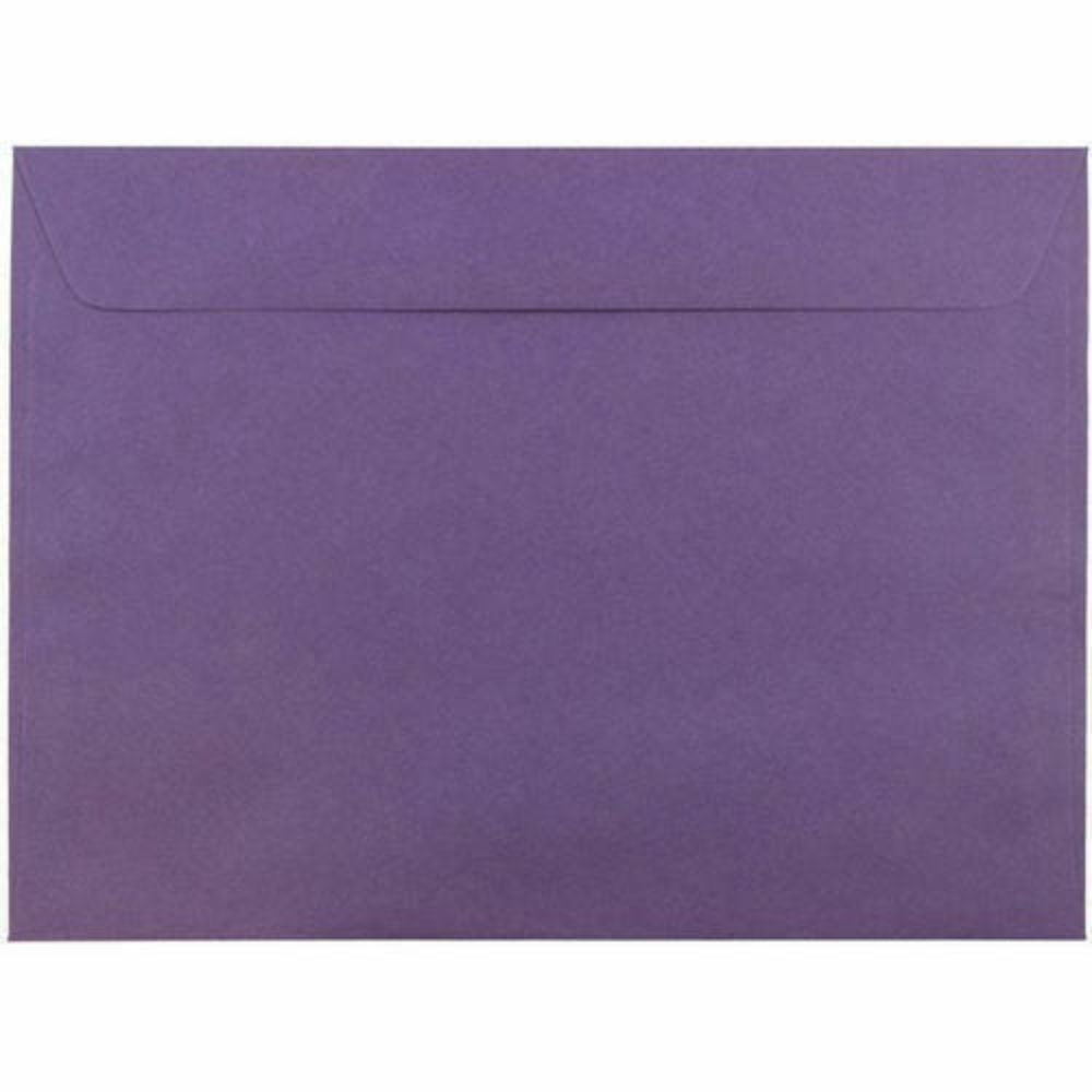 Image of JAM Paper Booklet Envelopes - 9" x 12" - Dark Purple - 25 Pack