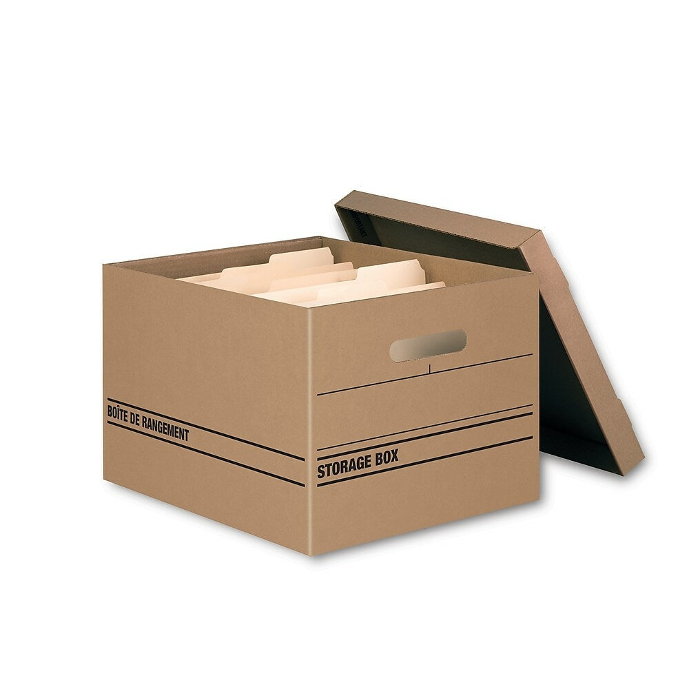 Image of Staples 100% Recycled Storage Box, 8 Pack
