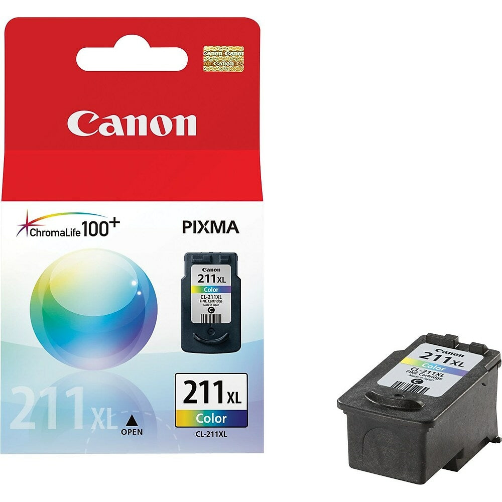 Image of Canon CL-211XL Colour Ink Cartridge, High Yield (2975B001)