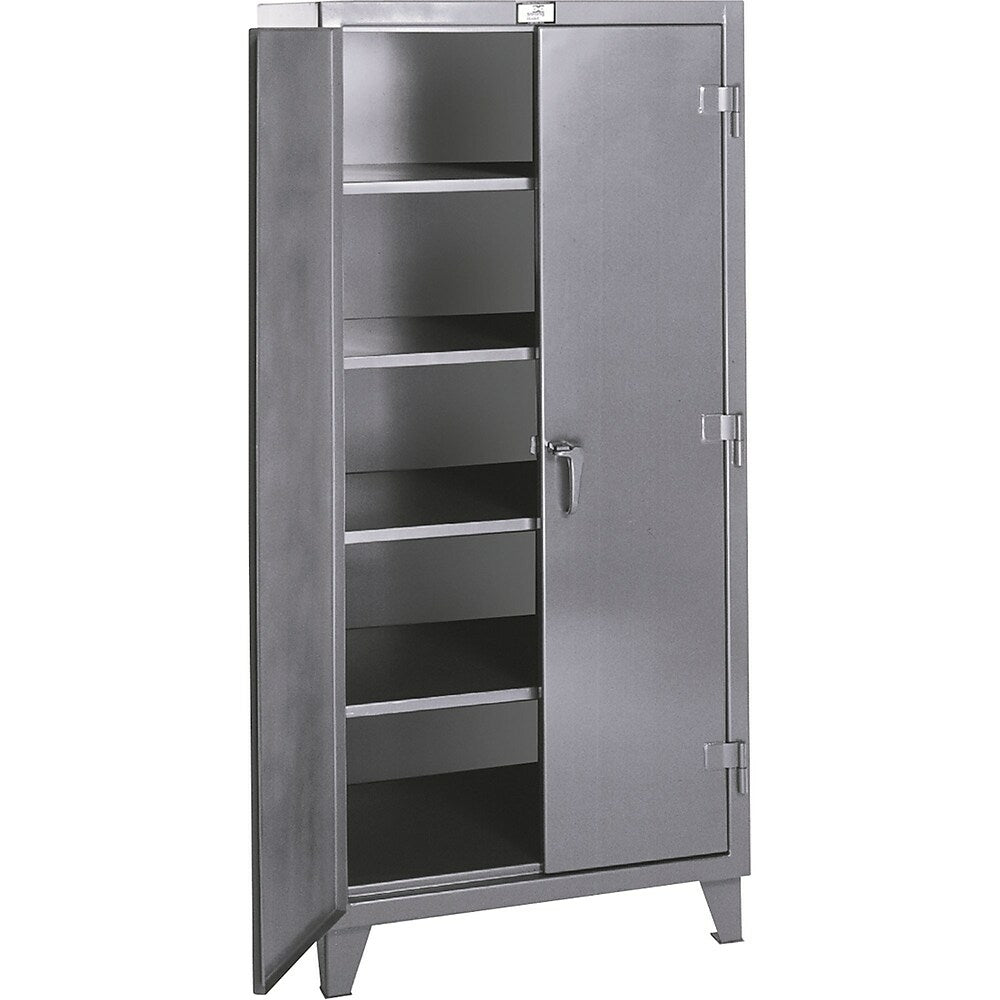 Image of Rough & Tough Storage Cabinets, 4, Cabinet, Height", 72, Grey