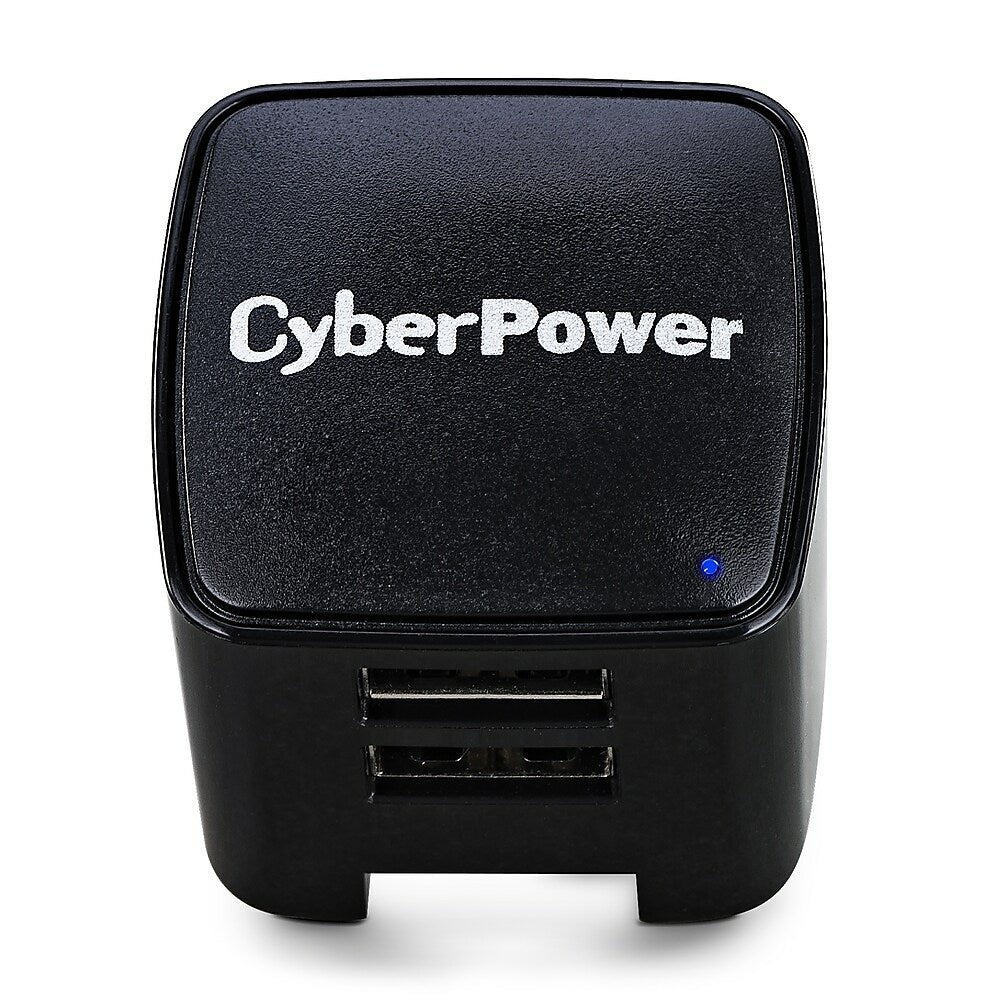 Image of CyberPower Dual USB Wall Charger, Black (TR12U3A)