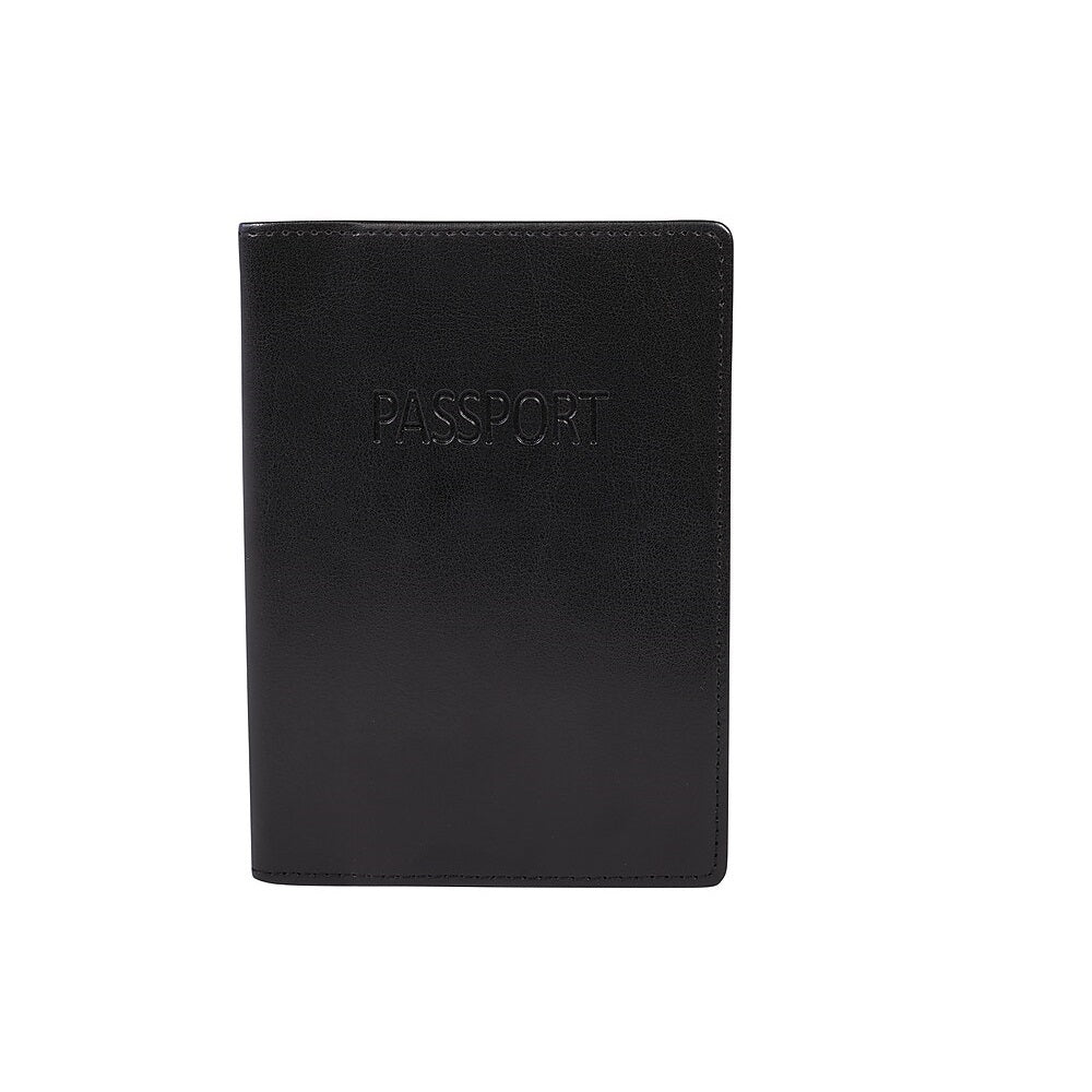 Image of Austin House Leather RFID Passport Cover - Black