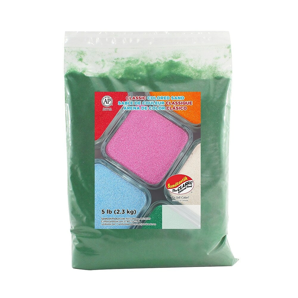 Image of Sandtastik Classic Coloured Sand, 5 lb (2.3 kg) Bag, Evergreen