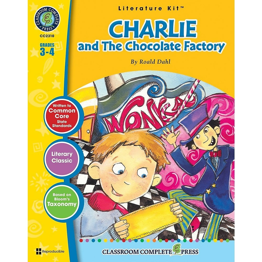 Image of eBook: Charlie & The Chocolate Factory Literature Kit (PDF version - 1-User Download) - ISBN 978-1-55319-450-7 - Grade 3 - 4