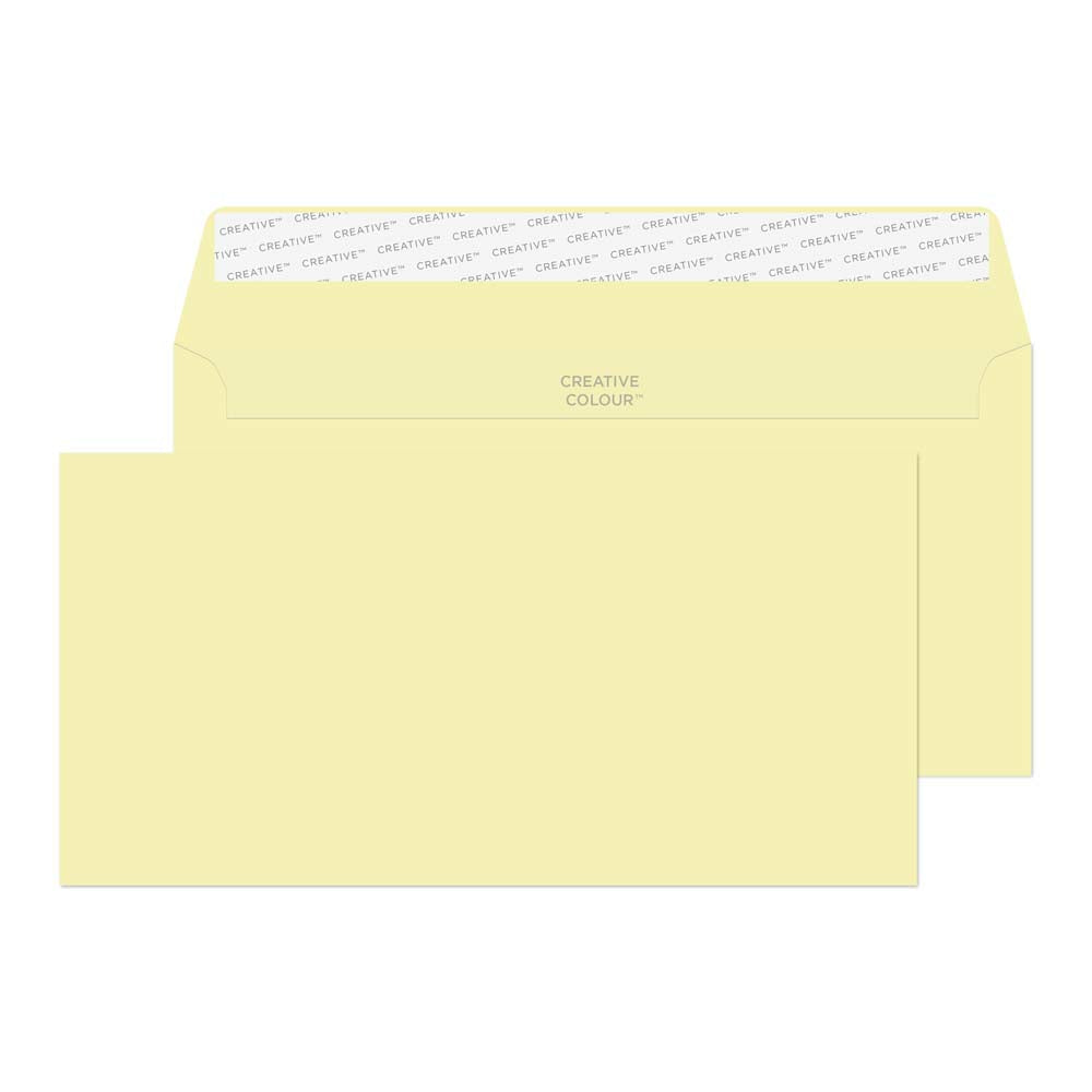 Image of Blake Creative Color Cream Invitation Envelopes - 4 1/2" W x 9" L - Cookie Dough Cream - 25 Pack, Cookie_Dough_Cream