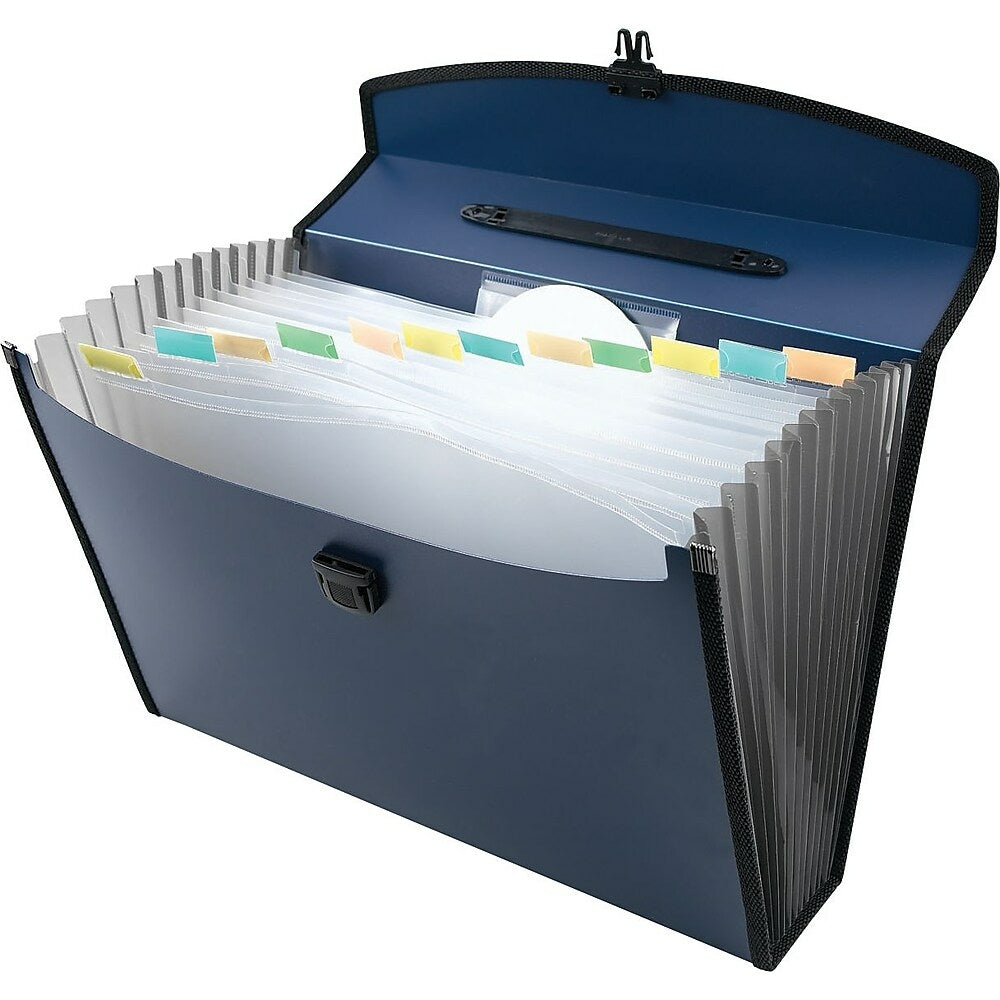 Image of Staples 13-Pocket Poly Portable Expanding File - Legal Size