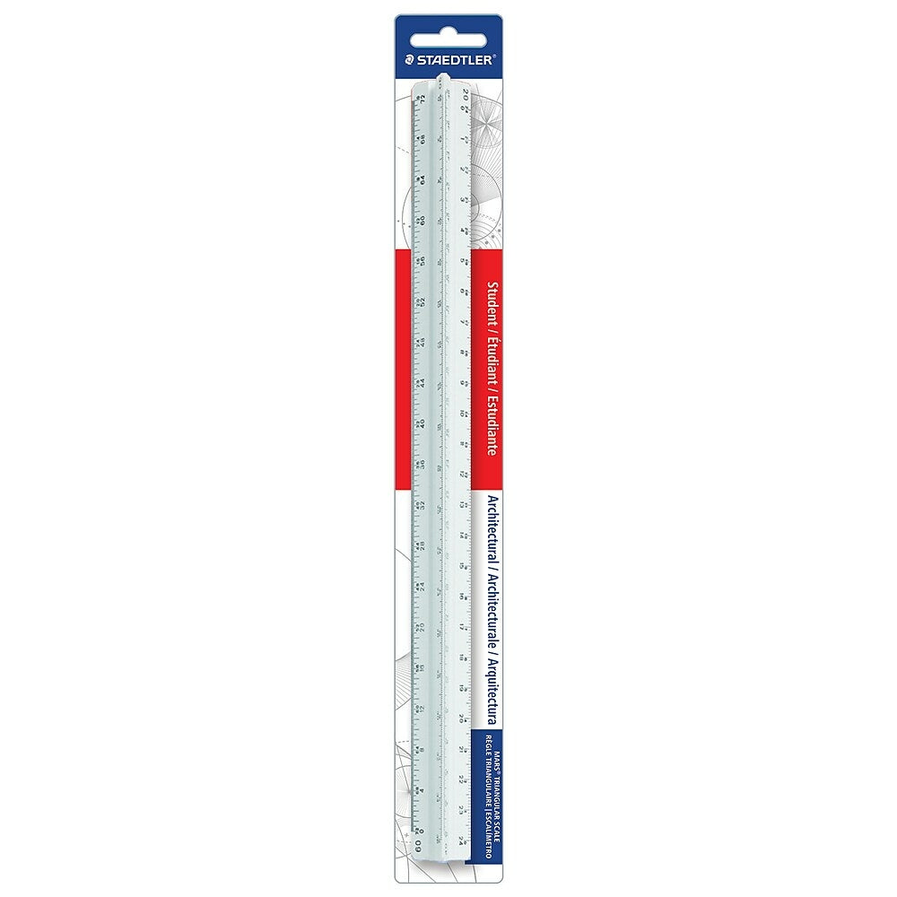 Image of Staedtler 98719-31BK, 12" Architect's Imperial Scale