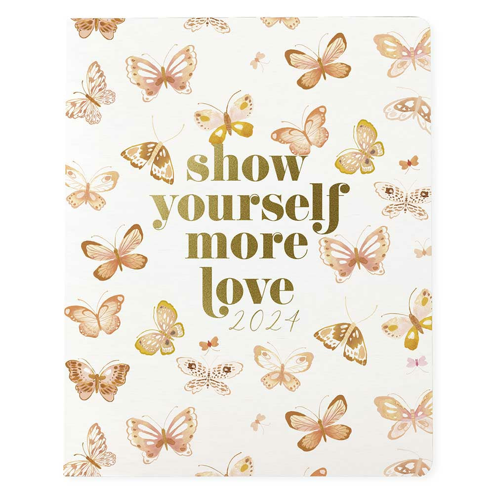 Image of Graphique de France 2024 Butterfly Love Monthly Academic At a Glance - 8" x 10" - Assorted - English