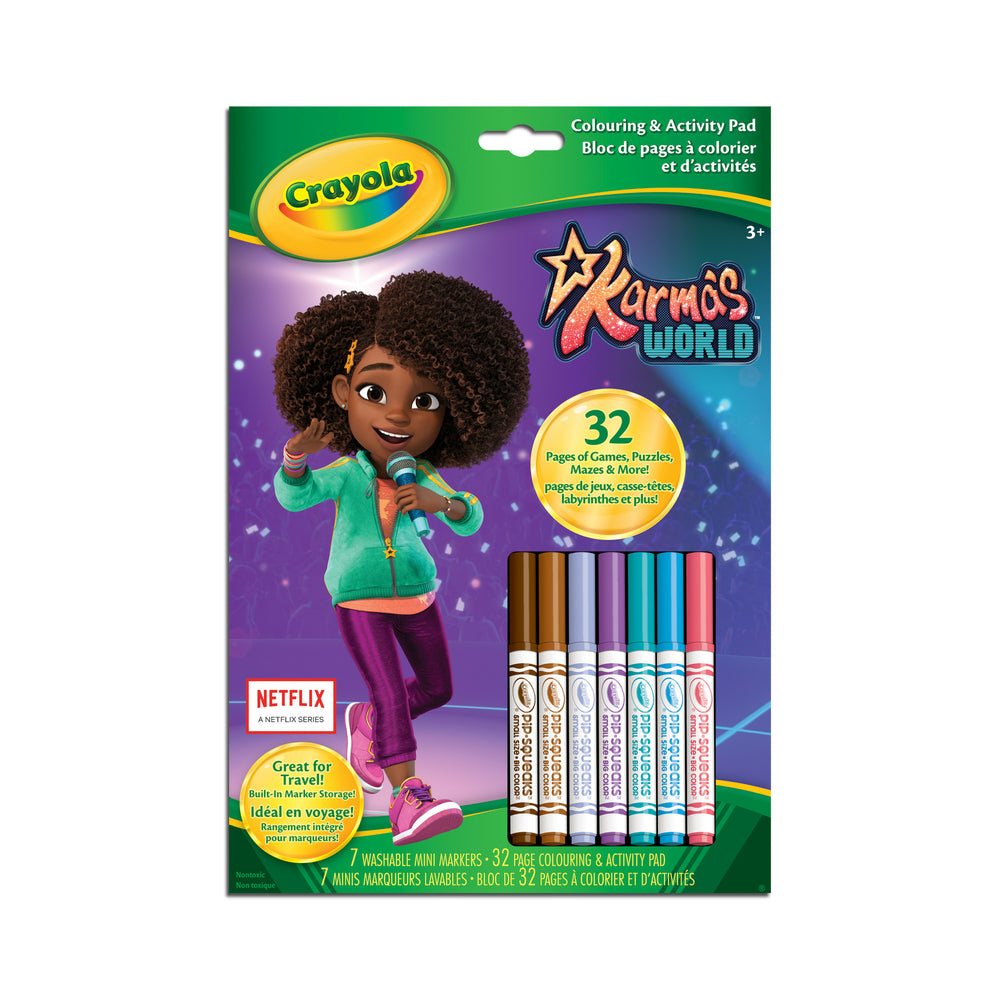 Image of Crayola Colouring & Activity Pad - Karma's World