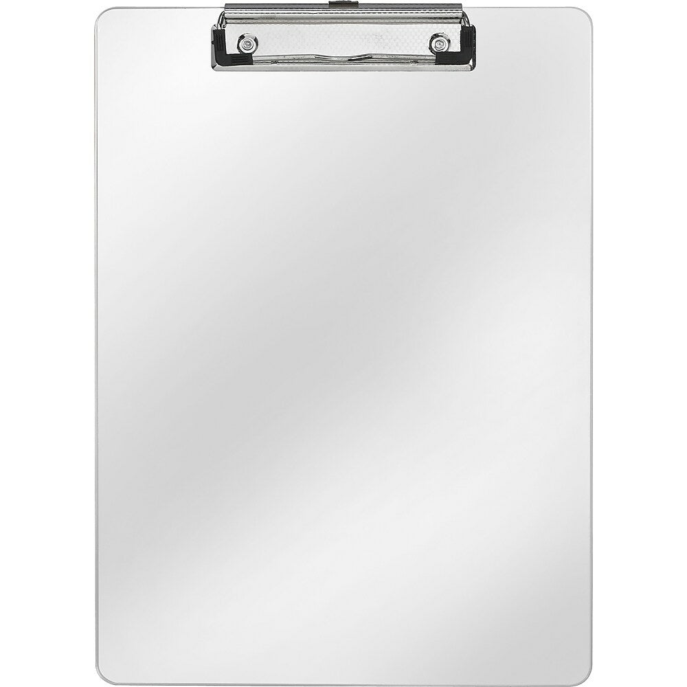 Image of Staples Aluminum Letter Size Clipboard - 9" x 12" - Silver