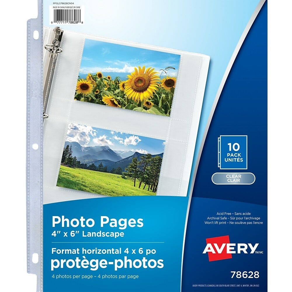 Image of Avery Photo Pages, Clear, 10 Pack, (78628)