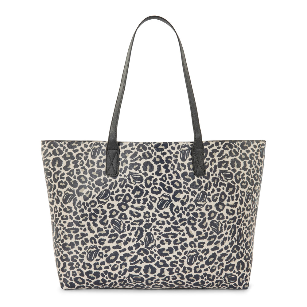 Image of The Rolling Stones Cult Collection Tote Bag - Animal Print, Black